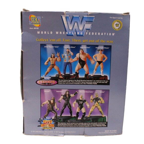 WWF World Wrestling Federation Jimmy Superfly Snuka Action Figure Series 1 - Picture 5 of 6